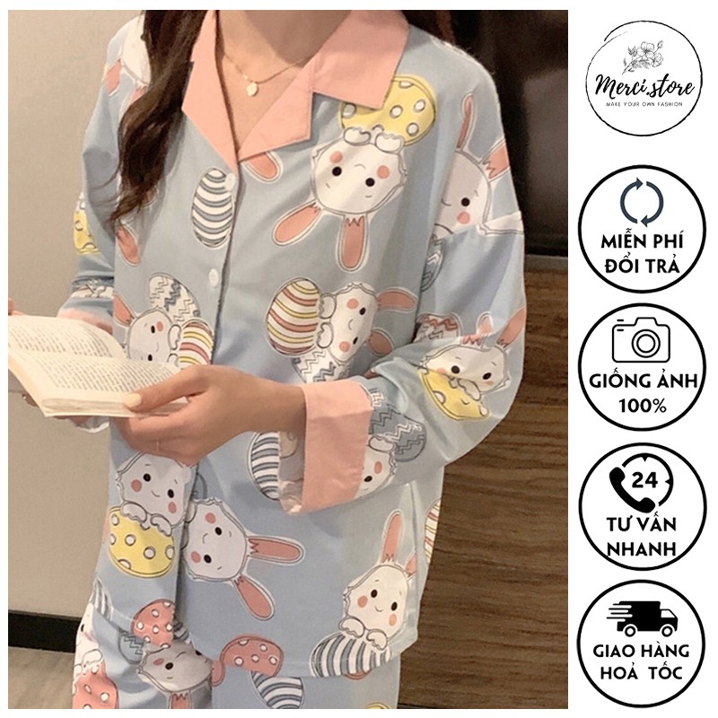Bộ ngủ, đồ mặc ở nhà mùa thu đông Hàng Quảng Châu chất mịn đẹp | BigBuy360 - bigbuy360.vn