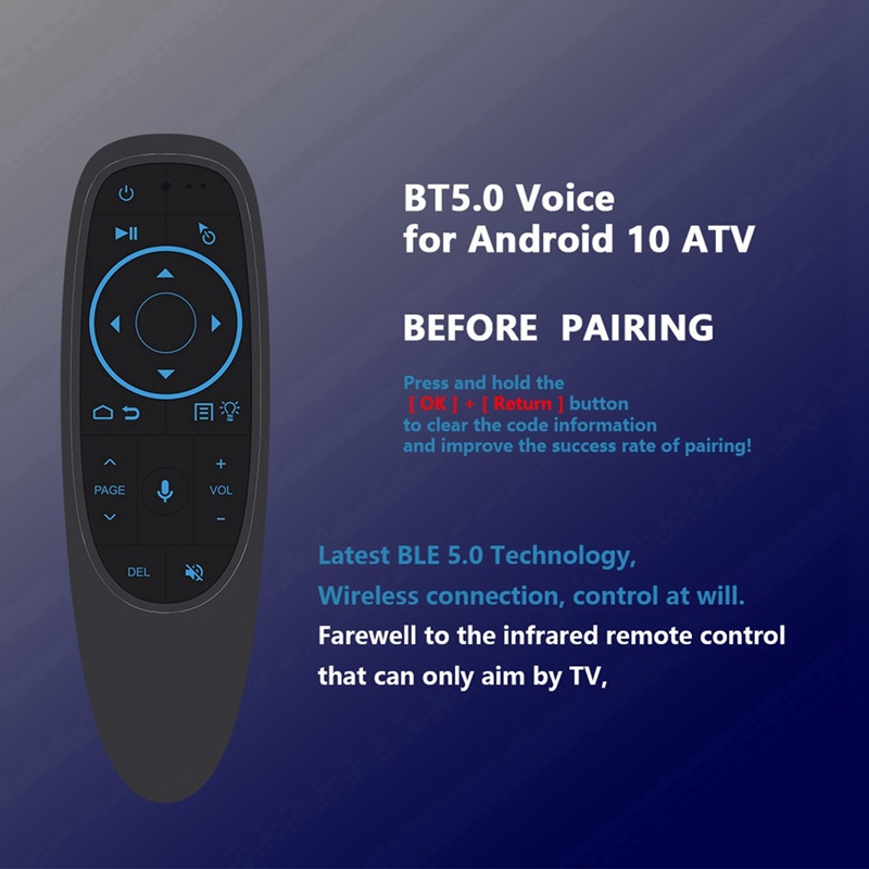GOOGLE Máy Phát Âm Thanh G10S Pro BT Điều Khiển Bằng Giọng Nói G10 Cho Android TV Box