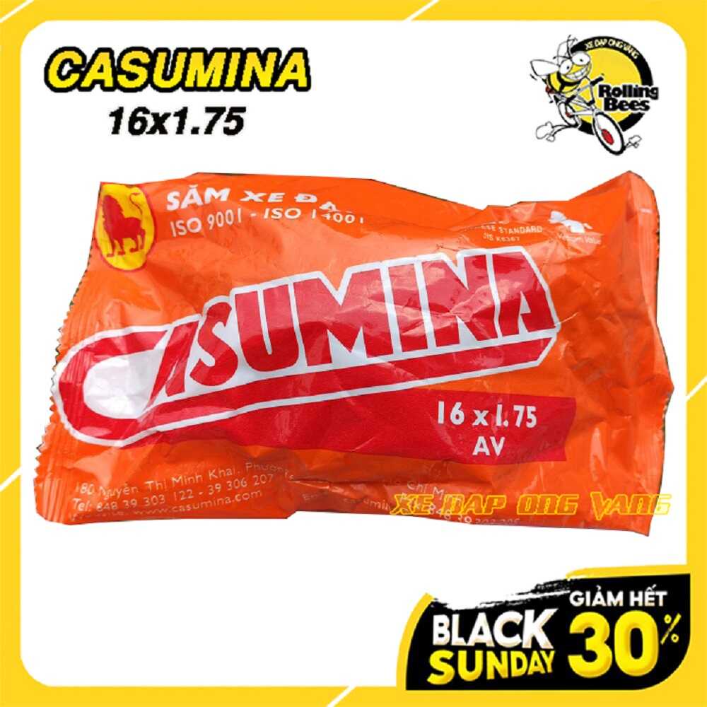 Săm Lốp, Vỏ Ruột Xe Đạp Trẻ Em 16x1.75  Chính Hãng Casumina