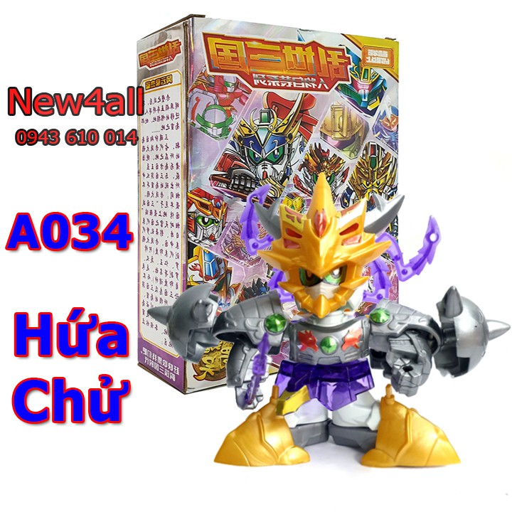 [Gundam] Đồ chơi lắp ghép xếp hình Gundam Tam Quốc Hứa Chử A034 mẫu mới 2021 - Mô hình SD BB lego Tam Quốc - New4all