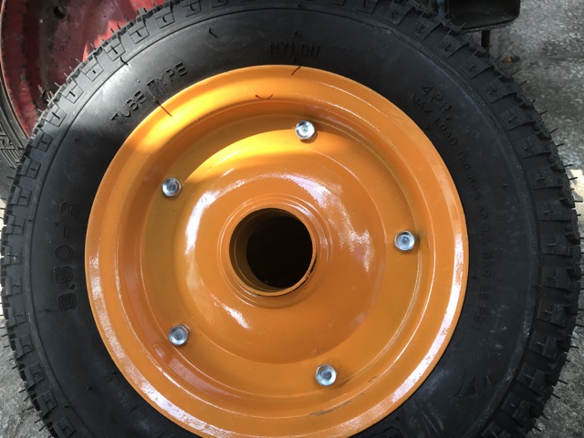 Bánh xe đẩy bơm hơi 350/400-8
