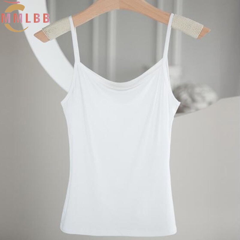 Áo thun cotton sát nách màu trắng đen phong cách Hàn Quốc cho nữ