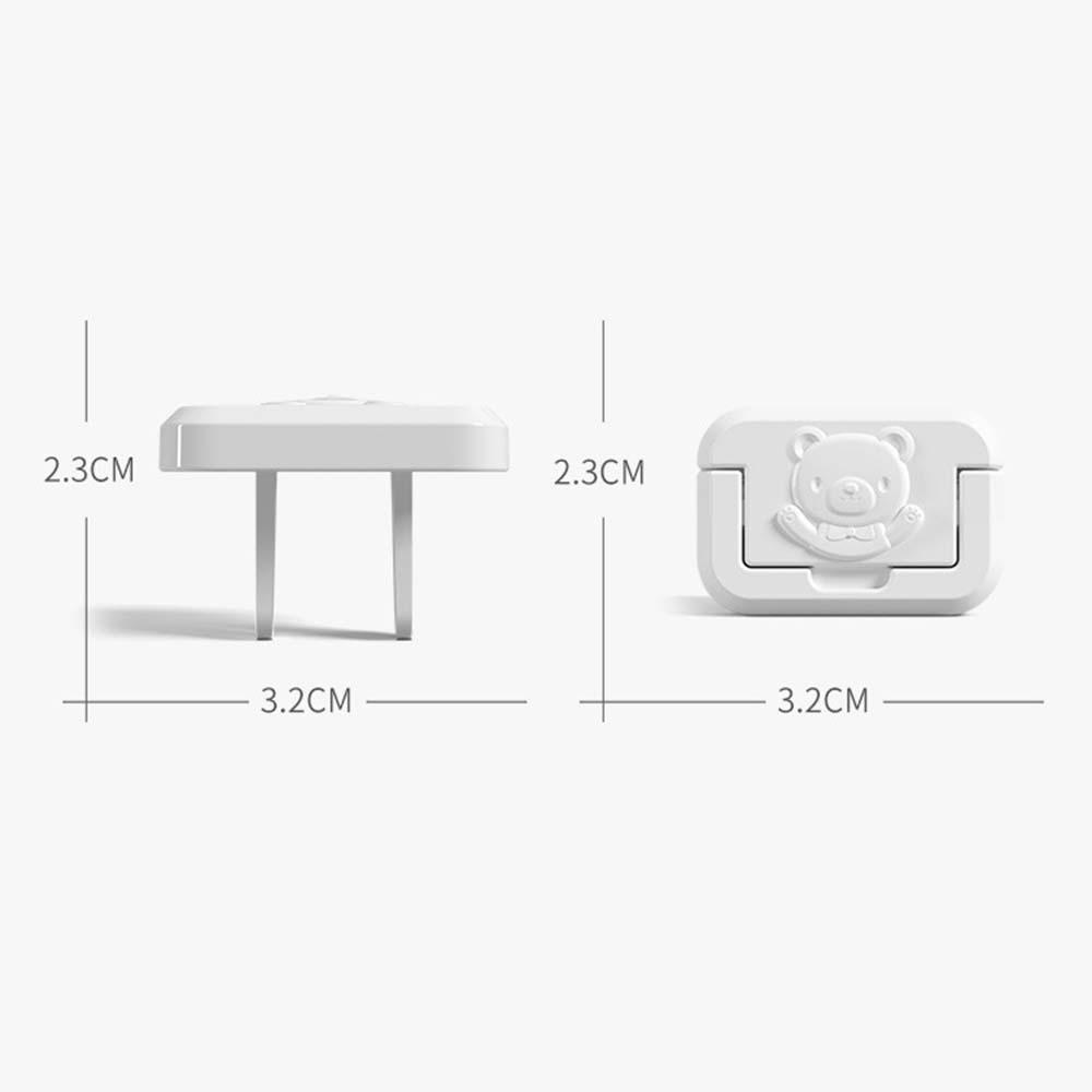 CABEZA Vỏ Bọc Khóa Điện Hai Pha Bằng Nhựa ABS An Toàn Cho Bé