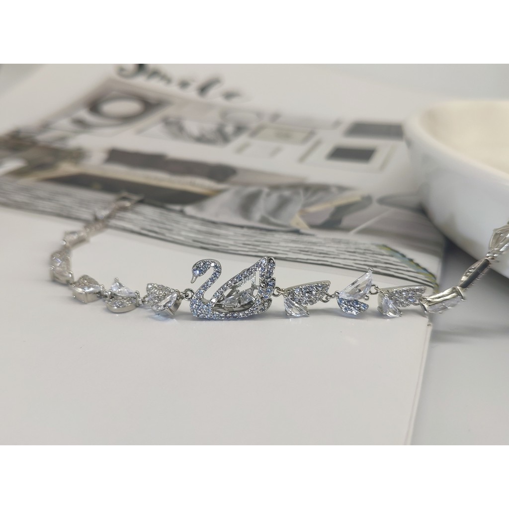 Vòng đeo tay phối thiên nga thời trang cao cấp cho nữ