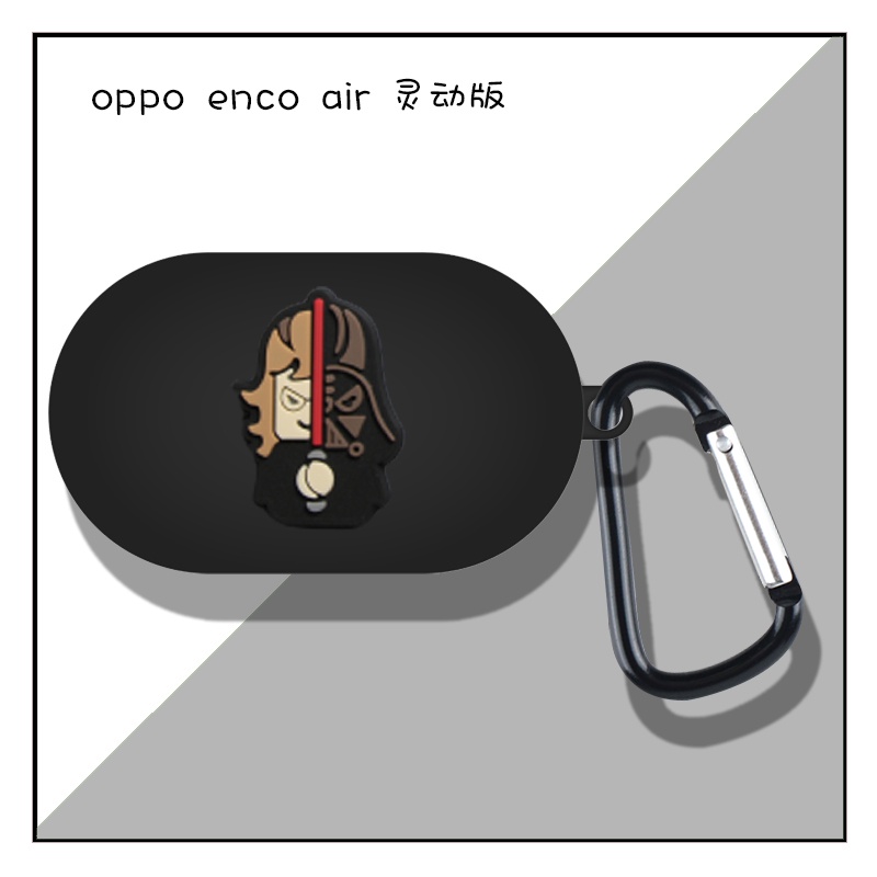 Vỏ bọc bảo vệ hộp sạc tai nghe bằng silicon mềm họa tiết gấu nâu / heo hoạt hình đáng yêu cho Oppo Enco Buds W11