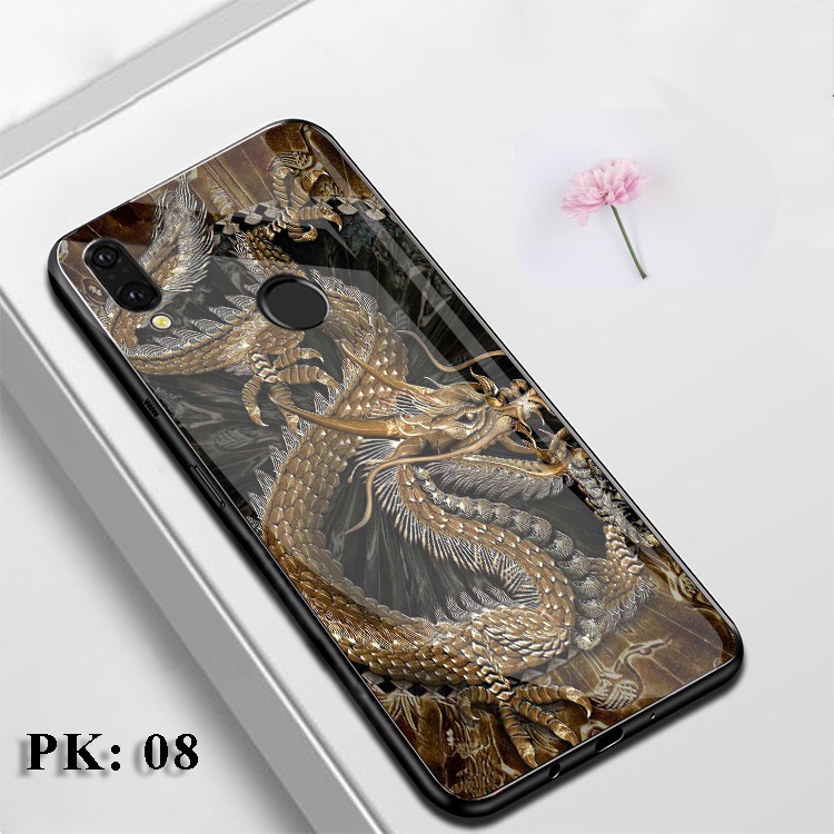 [Freeship] Ốp lưng Huawei nova 3i, Y9 2019 in hoa mặt kính chống trầy xước, case op dien thoai