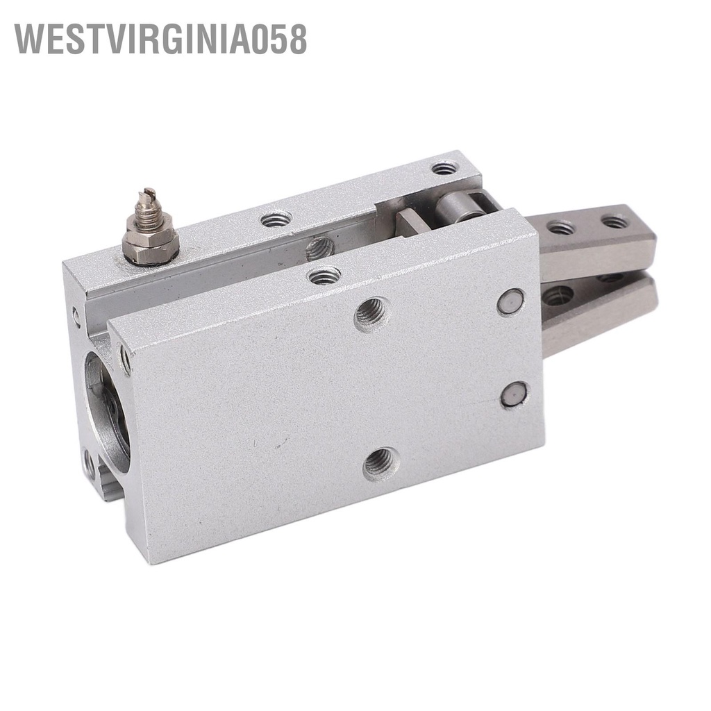 Westvirginia058 Xi lanh không khí Gripper Khí nén Đơn đôi Hành động 10mm Lỗ khoan M5x0.5 Hợp kim nhôm