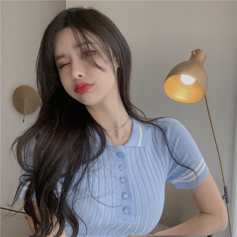 Váy ôm body polo len đan cổ bẻ chất đẹp | BigBuy360 - bigbuy360.vn