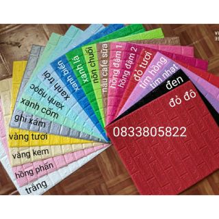 XỐP DÁN TƯỜNG GIẢ GẠCH 3D GIÁ RẺ DÀY 5MM