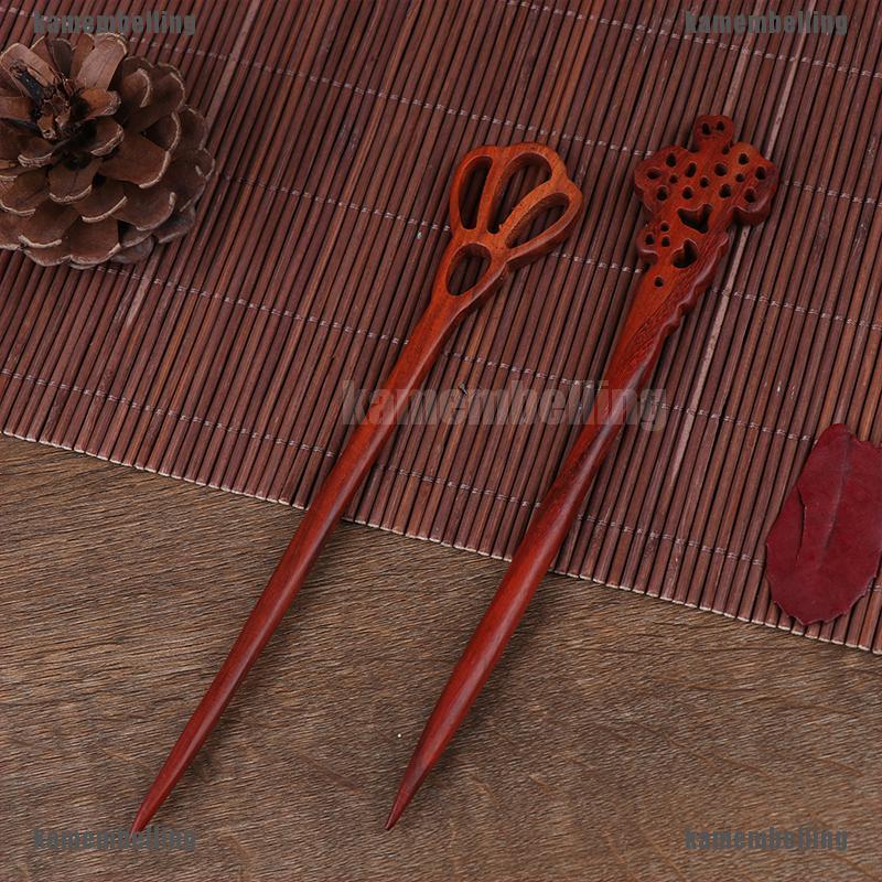 Trâm Cài Tóc Bằng Gỗ Chạm Khắc Thủ Công Phong Cách Vintage Cho Nữ