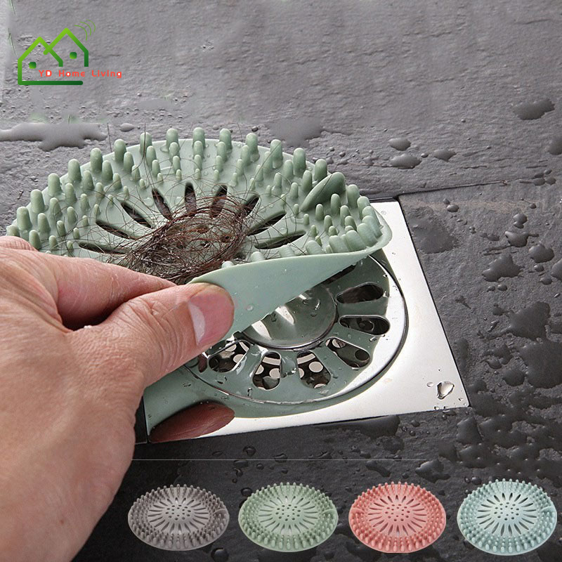Nắp đậy cổng thoát nước bắt rác bằng silicone có giác hút tiện lợi