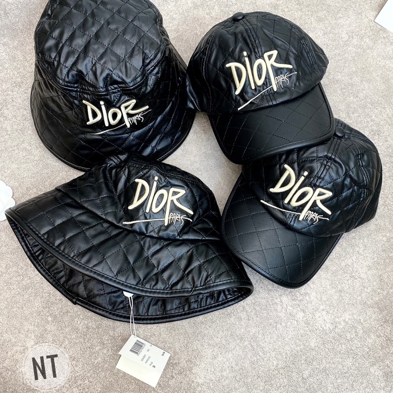 Mũ cặp vành, lưỡi trai Cn, D i o r da siêu mềm full tag mác