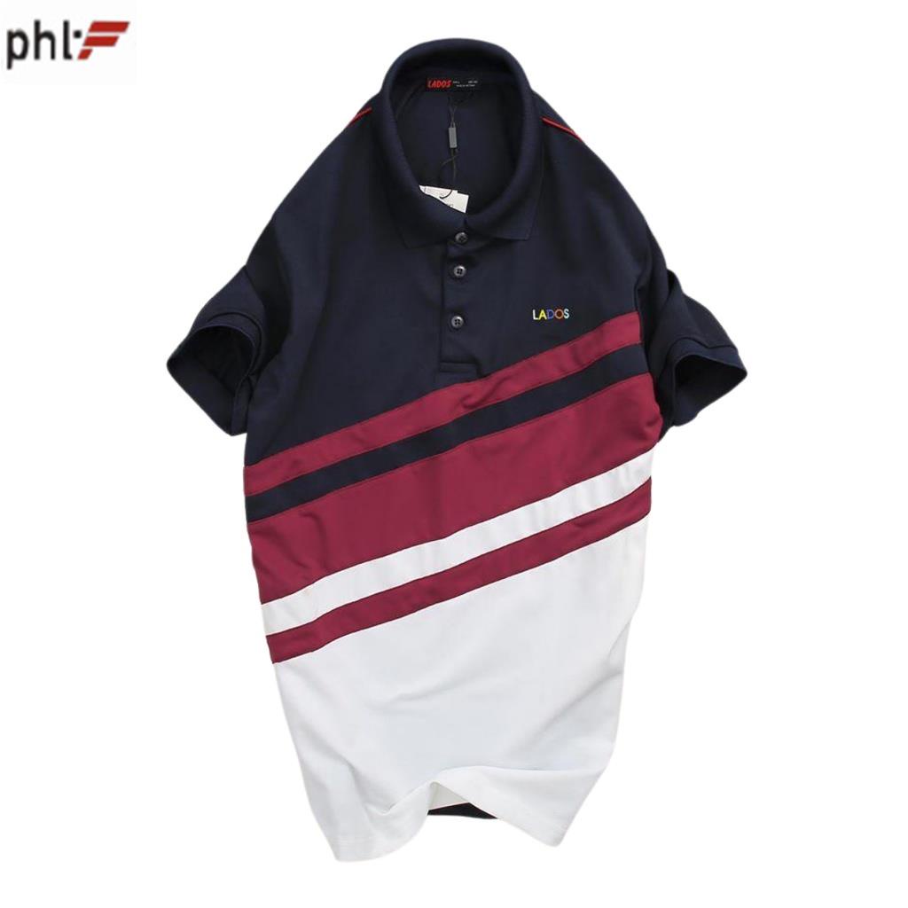 Áo thun có cổ phối màu phlfashion - 9024 chất cá sấu co giãn tốt không xù lông, form thoải mái