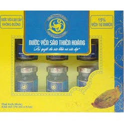 Nước Yến Thiên Hoàng 15% Không Đường – Combo 3 Hộp