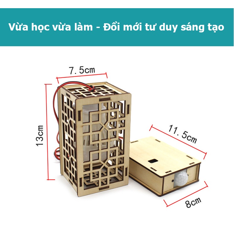 Đèn Cảm Ứng Tự Động - Đồ Chơi Stem- Đồ Chơi Mô Hình - Đồ Chơi Lắp Ráp