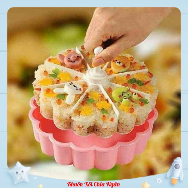 Khuôn Chia Xôi - Khuôn đa năng làm thạch rau câu,cơm, bánh - 8 ngăn