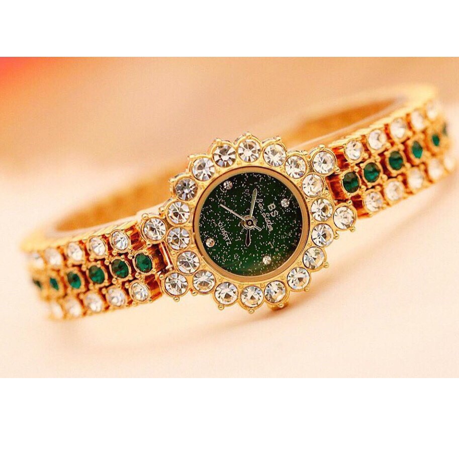 Đồng Hồ Nữ Chính Hãng BS BEESISTER BSH0A Mặt Cánh Hoa Đính Đá Lắp Lánh | BigBuy360 - bigbuy360.vn