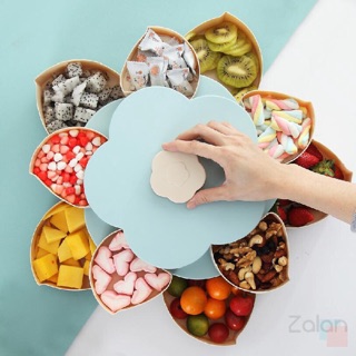 Khay đựng bánh kẹo hai tầng siêu đẹp