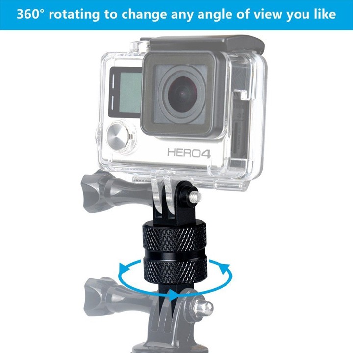 Mount GoPro Hero kim loại nhôm xoay 360 độ PULUZ