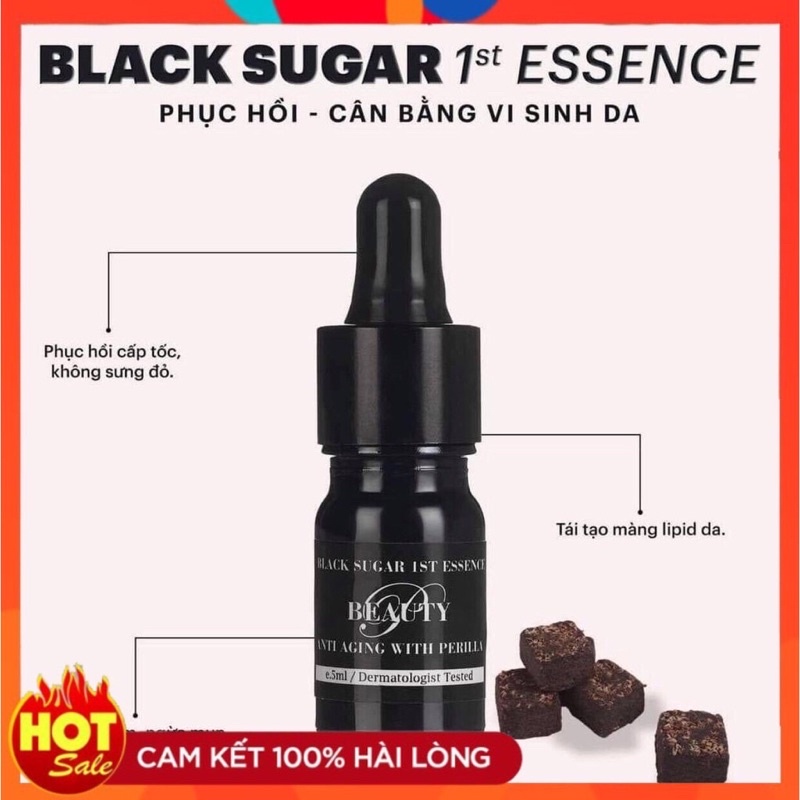 Serum Đường Đen Black Sugar Nhật Bản ,xoá mụn .Chính Hãng 5ml( phiên bản mới)