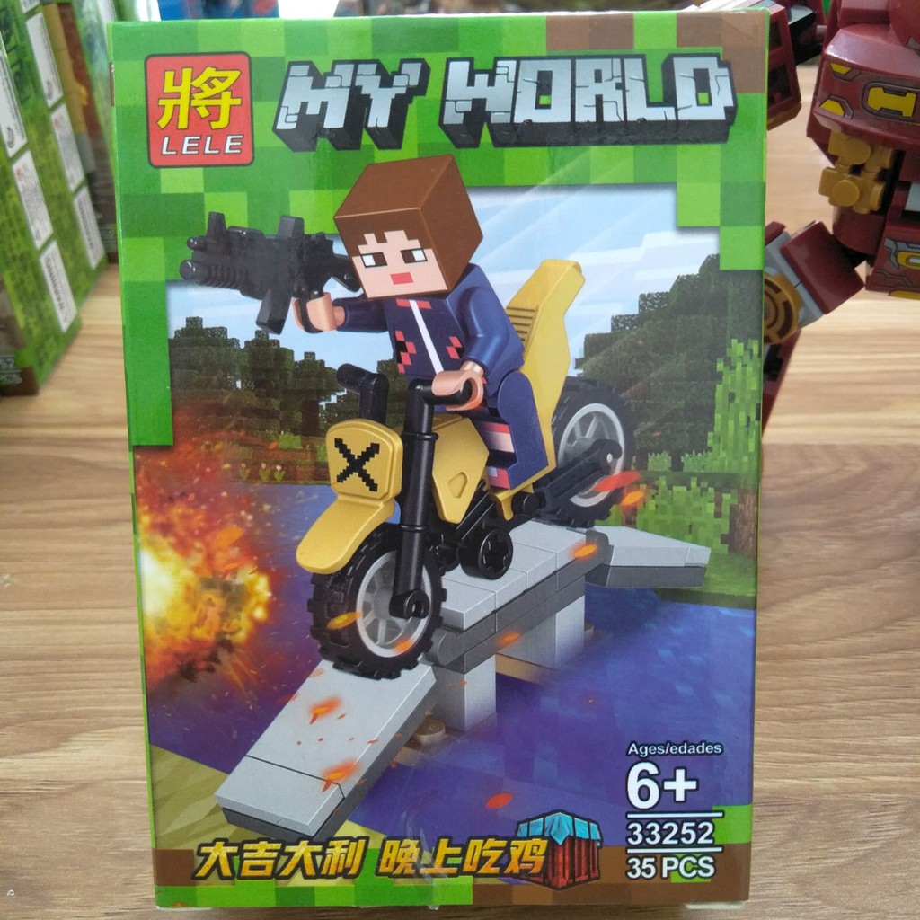 Lắp ráp xếp hình lego minecraft my world 33252 : 8 mẫu lego minecraft (Khách hàng chat chọn mẫu)