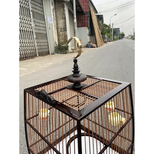 Khung lồng tự ráp Khung lồng chào mào gỗ mun đuôi công đục rồng sắc nét nhiều mẫu mã đẹp cao cấp kèm phụ kiện đẹp