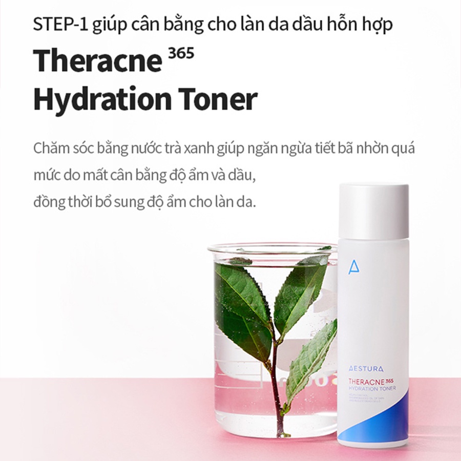 Toner Trà Xanh Cấp Ẩm Aestura Theracne365 Hydration Toner 150ml GomiMall