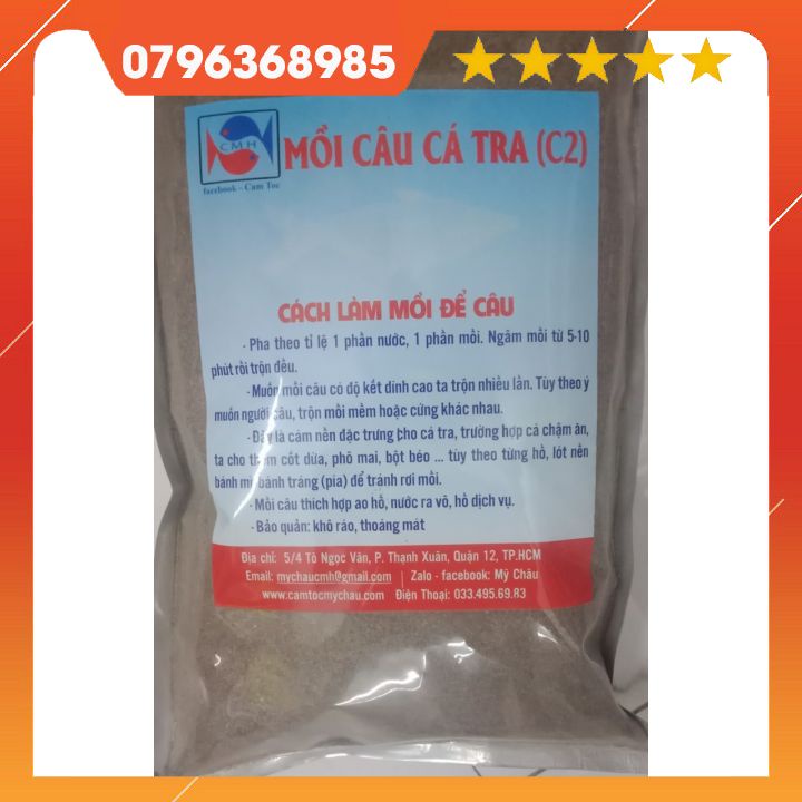 Mồi câu cá tra C2 (cám tộc) 1kg