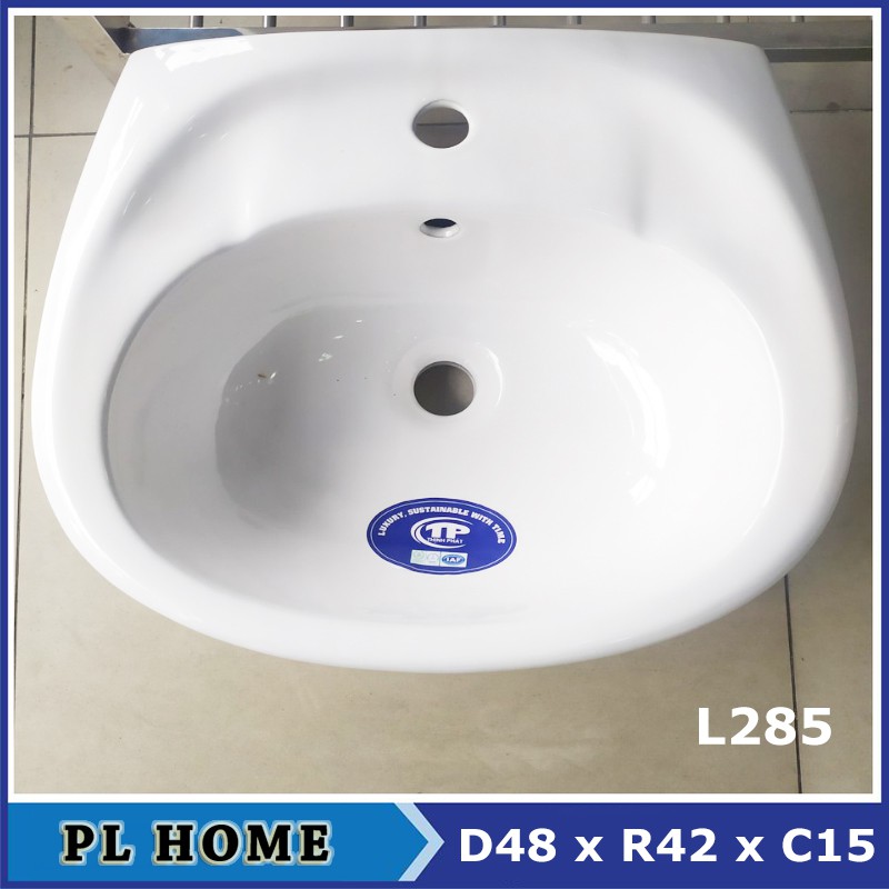 Lavabo treo tường, nhỏ gọn đa dạng kích thước, chậu rửa mặt giá rẻ - Sản xuất tại Việt Nam