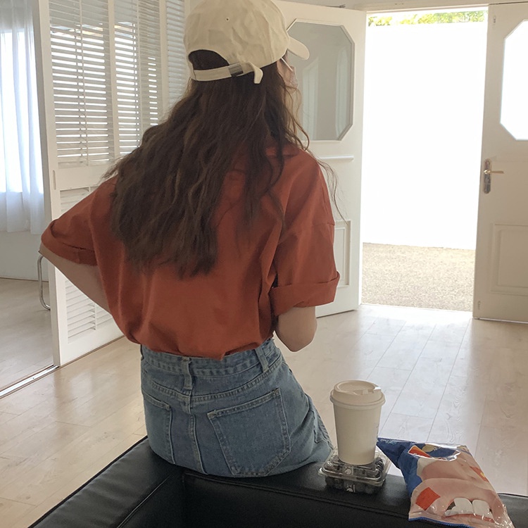 Chân váy Jean Denim Ngắn Lưng cao Form chữ A Phối túi Hàn Quốc Chân váy bò ngắn Cạp cao Thời trang | BigBuy360 - bigbuy360.vn