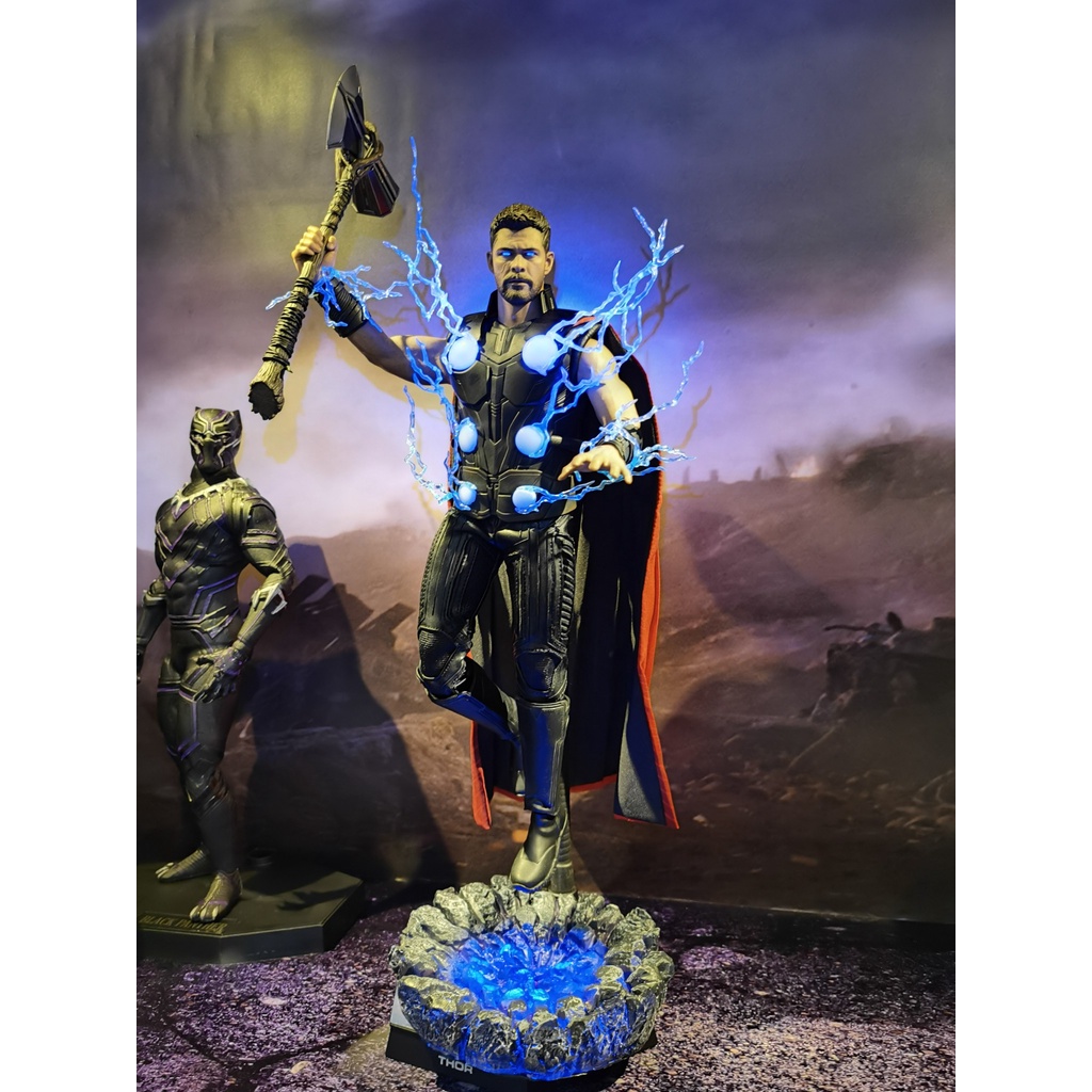 Mô hình Diorama effect battle đế đứng base đất đá có đèn led - Custom figure