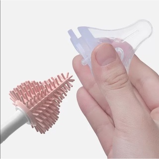 Cọ rửa bình silicon cao cấp 3 chi tiết [cọ bình, cọ núm ti và cọ ống hút]