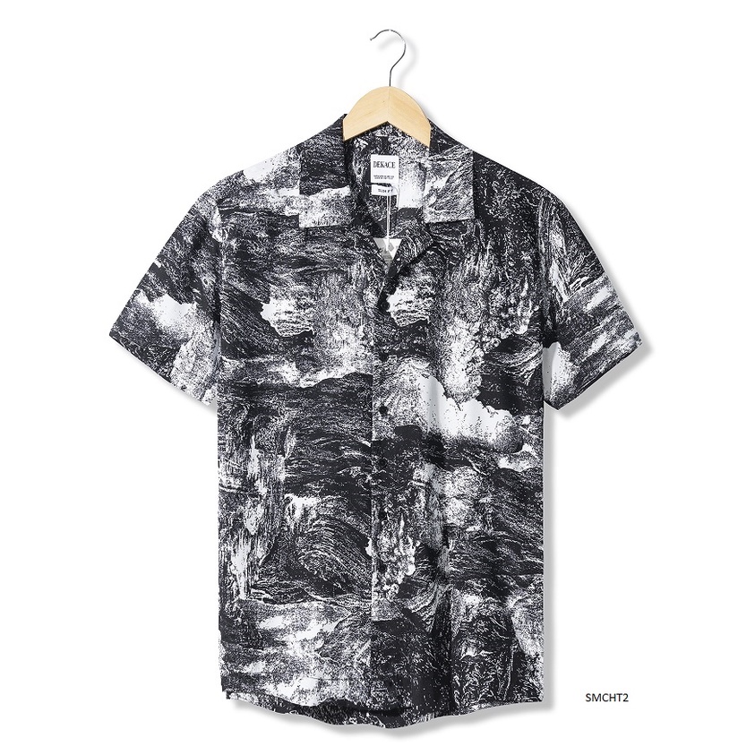 Áo Sơ Mi Nam Dekace Chất Lụa Họa Tiết T6121