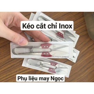 Kéo bấm cắt chỉ Inox trắng