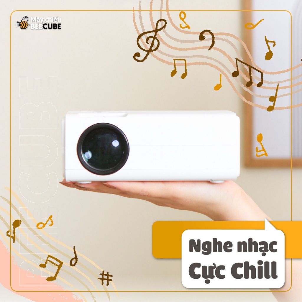 Máy Chiếu Mini BEECUBE X1 Hệ Điều Hành Android + Kết nối Điện thoại - Bảo Hành 12 Tháng
