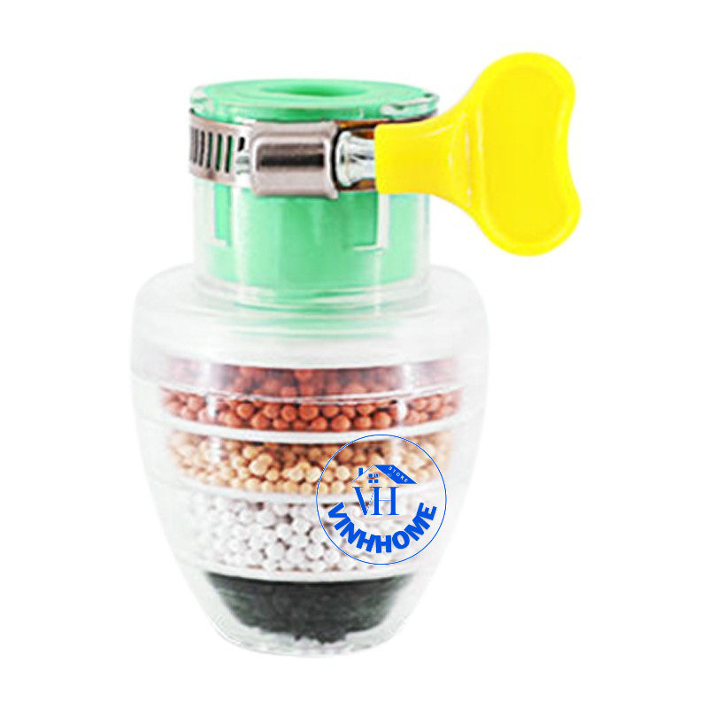 Đầu lọc nước trực tiếp tại vòi đầu lọc 6 tầng/Vòi lọc nước mini 6 tầng có tăng giảm gắn được mọi loại vòi