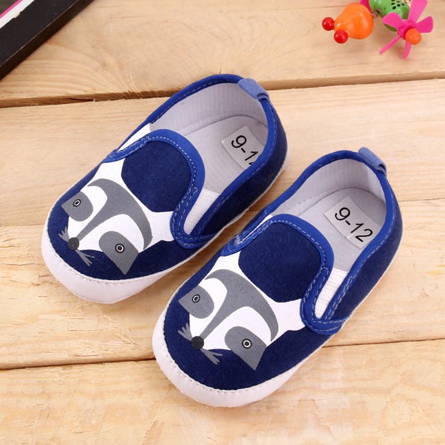 GIÀY TẬP ĐI SLIPON - CHUỘT XANH