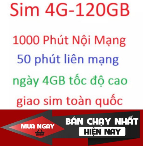 Sim 4G mobifone mỗi ngày 4GB 1000phút mobi 50 phút liên mạng