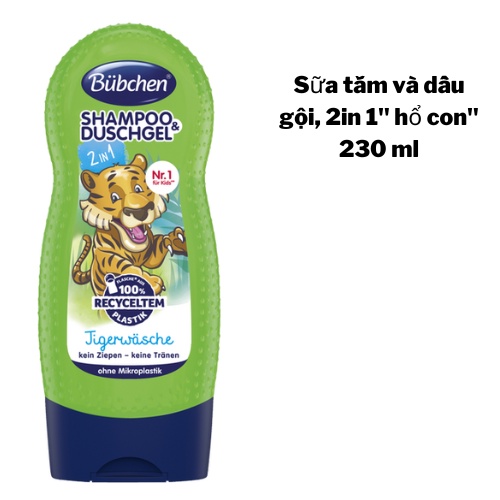 Sữa tắm gội bubchen cho bé