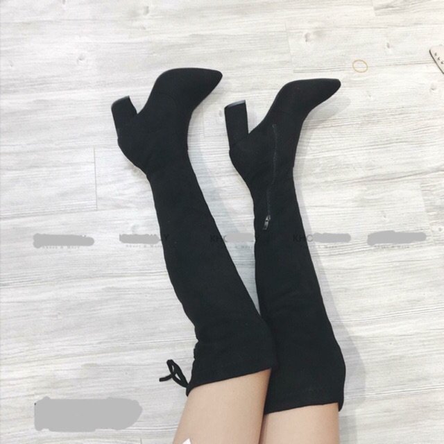 Boot đùi đế vuông hàng đẹp (kèm ảnh chụp thật)