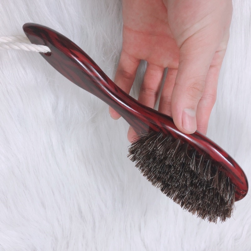 Chổi phủi tóc barber chuyên nghiệp , chổi phủi cán gỗ cao cấp cực sạch cho salon và spa tóc