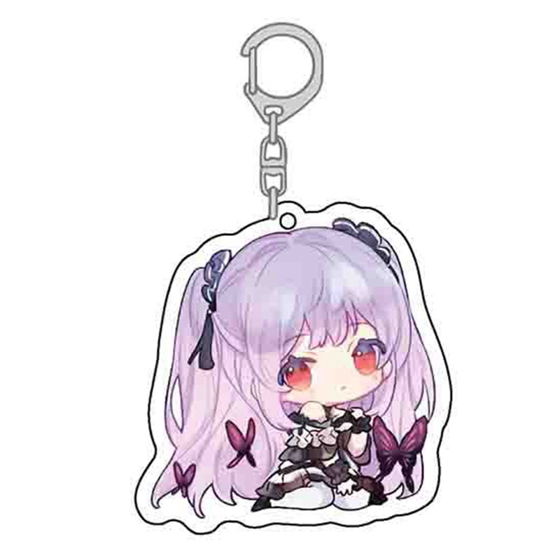 YGT Holive VTuber Móc khóa acrylic Ookami Mio Nakiri Ayame Gawr Gura Usada Pekora