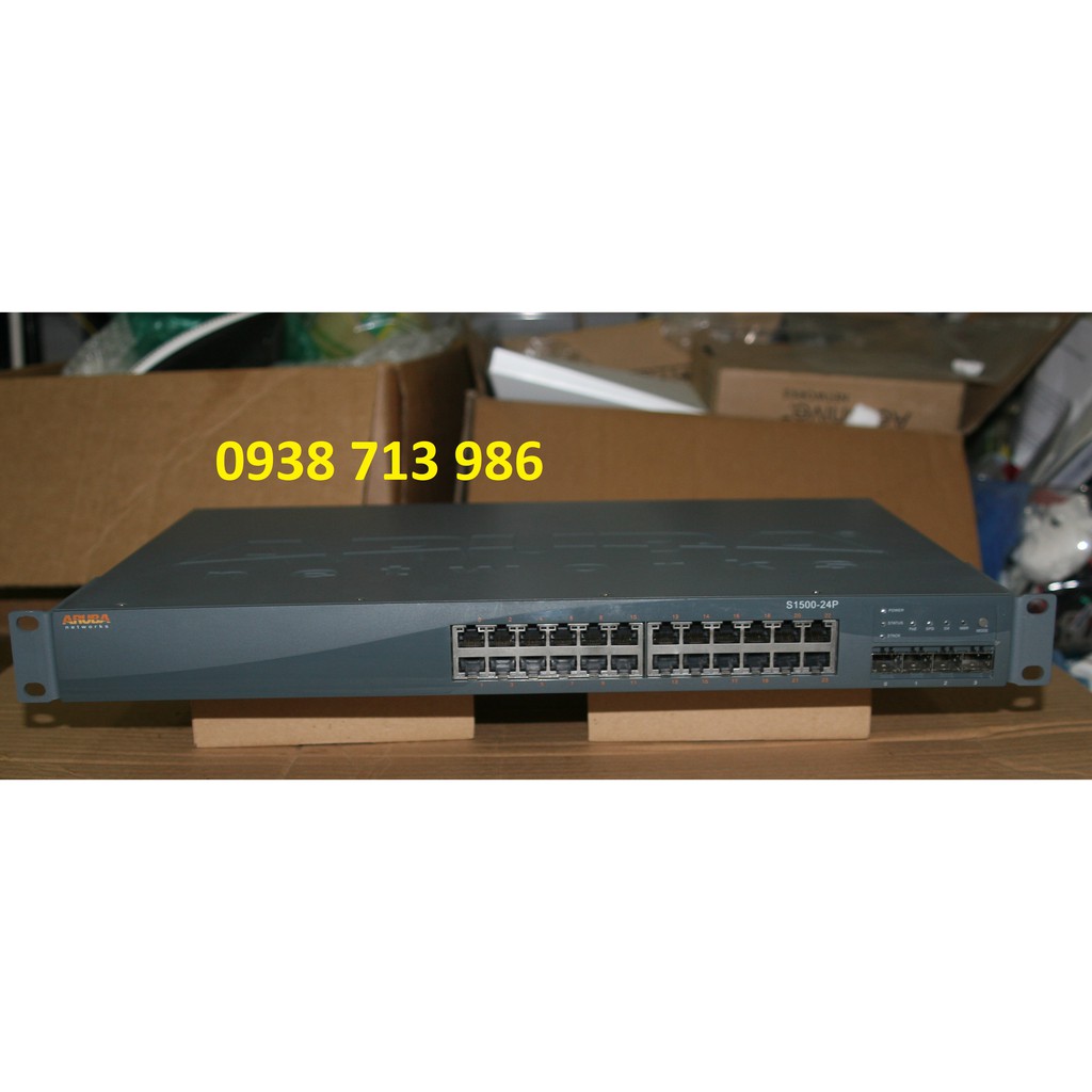 Bộ Chia Mạng Switch Layer 3 USA Gigabit Poe+ PoE af/at  24 port Aruba s1500-S24P