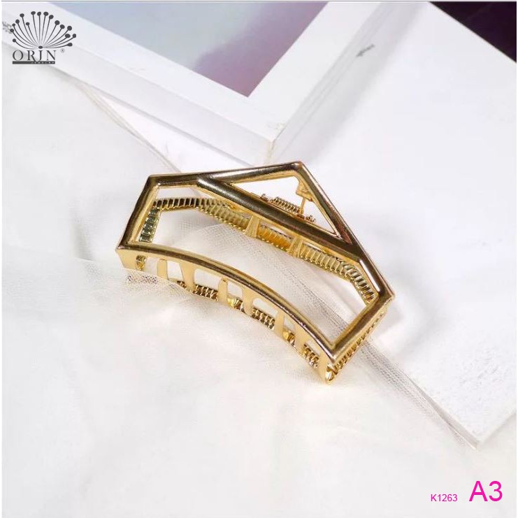 Kẹp tóc, kẹp càng cua kim loại phong cách thời trang Orin K1263