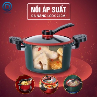 Nồi áp suất LOOX 24cm dùng được cho cả bếp từ bếp ga bếp điện