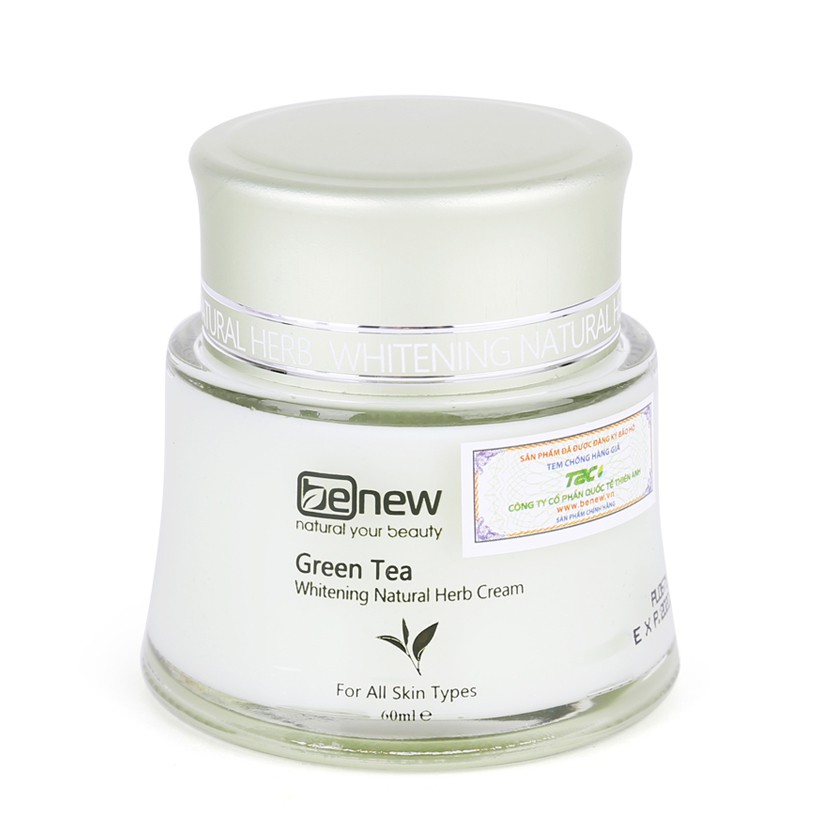 HÀNG CHÍNH HÃNG - Kem xóa mụn thâm, dưỡng trắng da trà xanh BENEW Green Tea Hàn quốc 60ml /Hộp