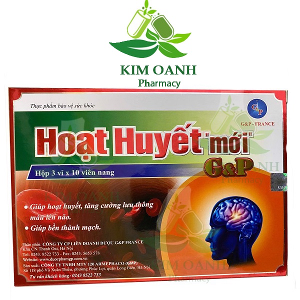 Hoạt huyết mới  - Hoạt huyết dưỡng não, giúp tăng cường tuần hoàn máu lên não