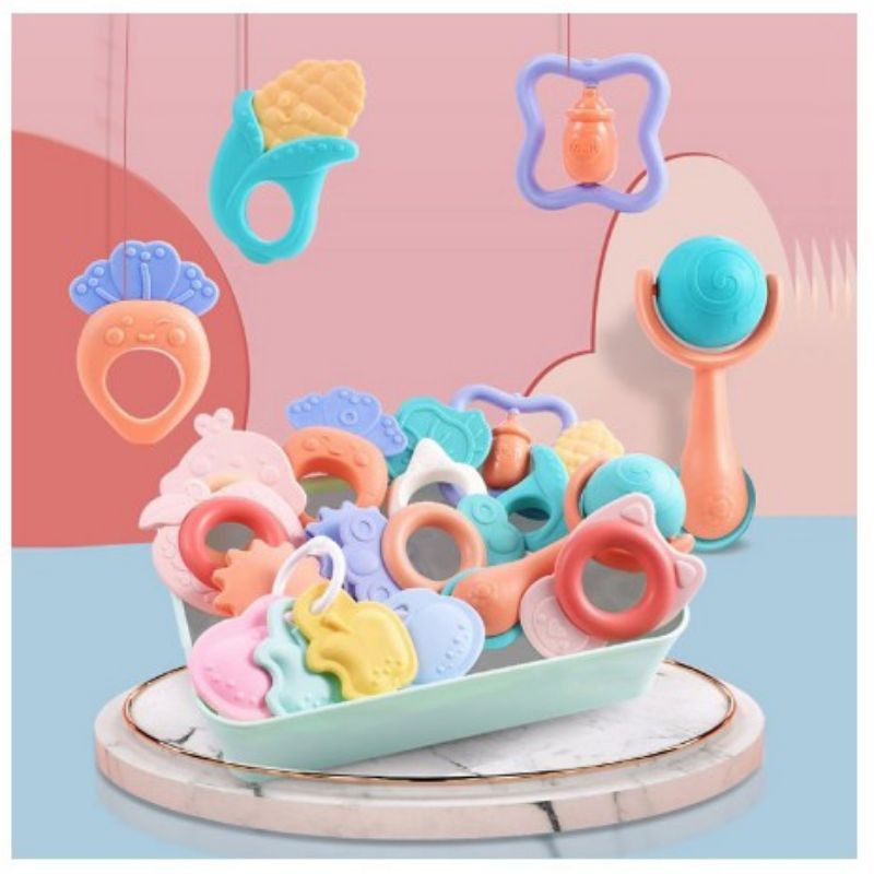 Đồ Chơi Xúc Xắc Gặm Nướu Lục Lạc Cho Bé Sơ Sinh Baby Rattle