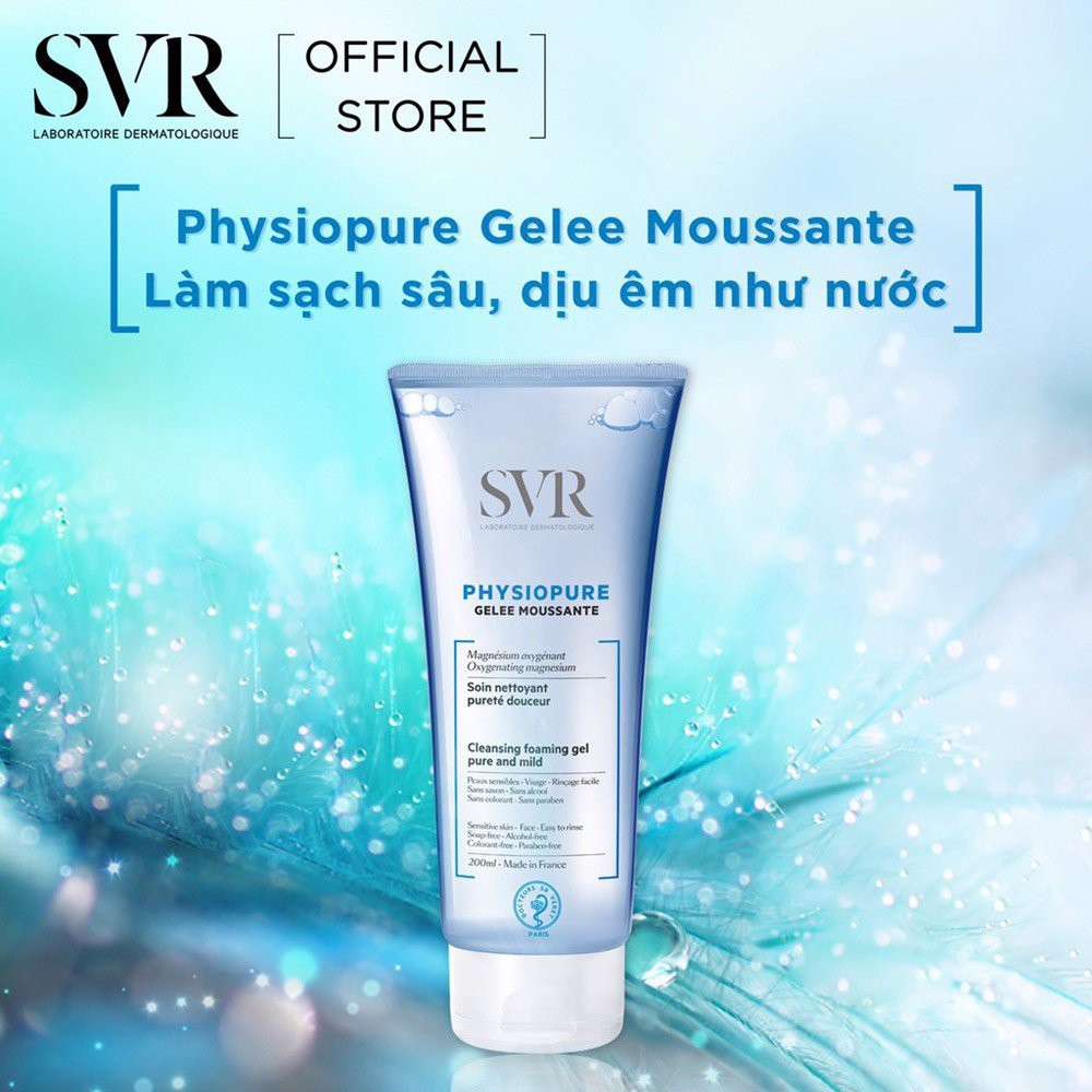 Sữa rửa mặt cho da nhạy cảm SVR Physiopure Gelee Moussante