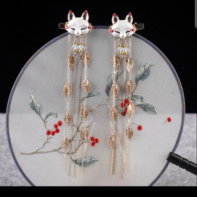 Kẹp tóc cổ trang hình con cáo🦊🦊